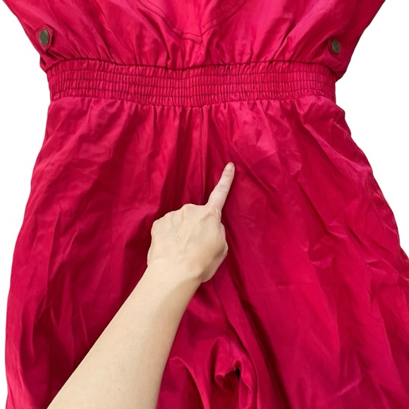 FERA Vintage 90’s Y2K Red Ski Suit Snowsuit Women’s 8P Thermoloft Insulation - Picture 8 of 16